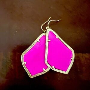 Kendra Scott Sofia earrings hot pink
